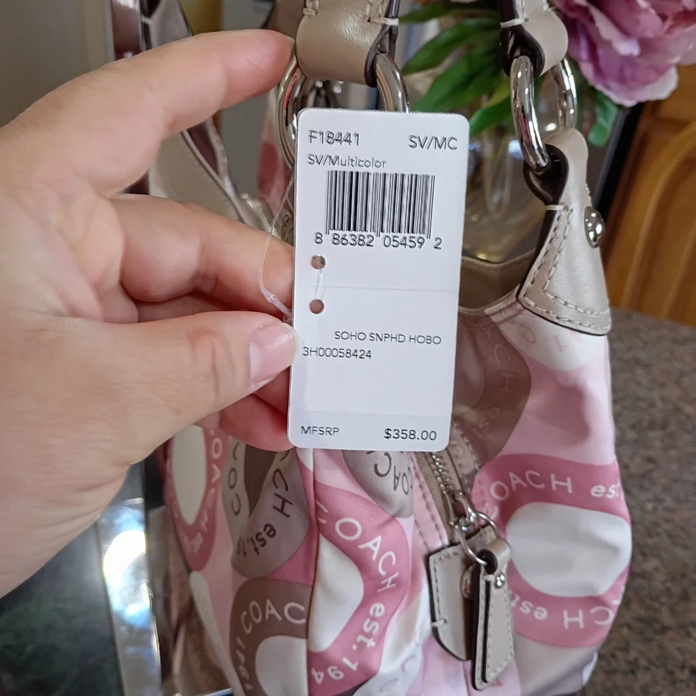 NWT Coach Soho Signature Scarf Print